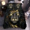 3D Mighty Black Lion Bedding Set