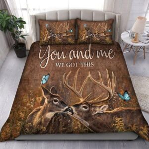 Couple Deer Bedding Set You And Me We Got This