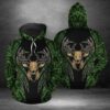 Deer Hunting 3D All Over Hoodie Green