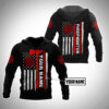 Personalized Firefighter 3D Hoodie For Men Fire Dept Logo