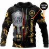 Personalized Viking 3D All Over Printed Hoodie For Men Lion