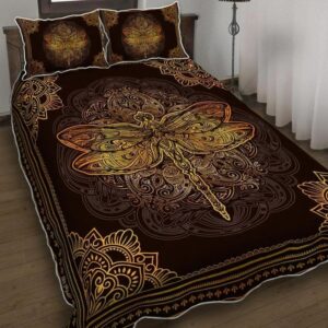 Vintage Mandala Bedding Set Dragonfly